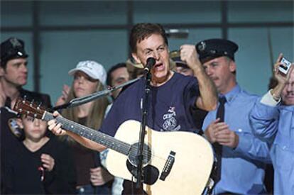 Paul McCartney, en un momento del concierto celebrado el pasado sábado en Nueva York.