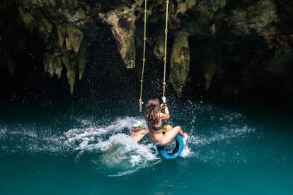 Una de las atracciones acuáticas de la Ruta de los Cenotes. 