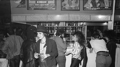 La sala Rock-Ola, de Madrid, en 1983.