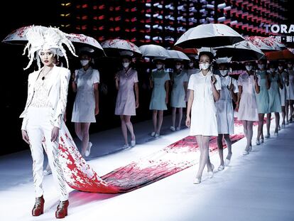 El desfile denuncia sale caro en China