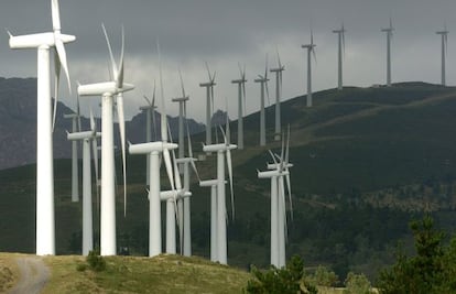 Parque eólico de Carnota en A Coruña.