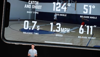 Steve Nash, exjugador de la NBA, presenta una 'app' de realidad aumentada para entrenar a baloncesto.