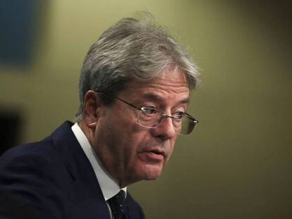 El comisario europeo de Economía, Paolo Gentiloni.