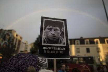 Uno de los líderes asesinados.