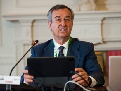 César González-Bueno, consejero delegado del Sabadell, en la Universidad Menéndez Pelayo de Santander