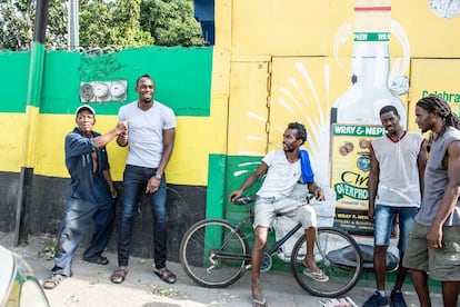 The sprinter with fans in Jamaica where he has become an icon.