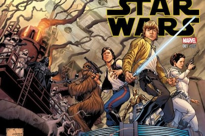 Portada alternativa de Joe Quesada per al primer número de 'Star Wars.