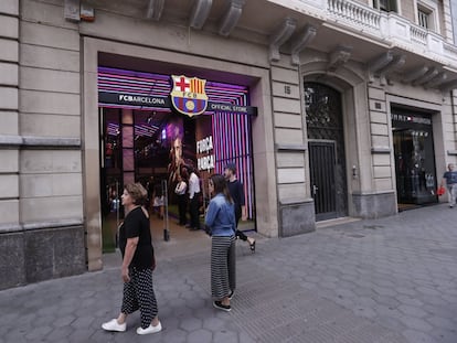 Tienda del FC Barcelona en el paseo de Gràcia de Barcelona.