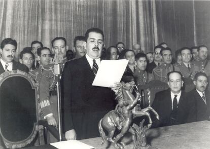 Discurso del Presidente Lázaro Cárdenas a grupo de refugiados españoles.
