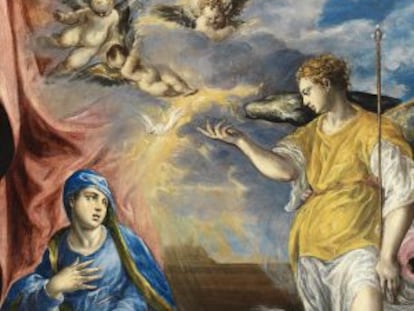 'The Annunciation' by El Greco, part of the Thyssen-Bornemisza's collection.