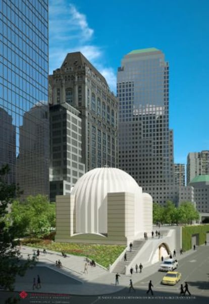 Proyecto de Calatrava para la iglesia de San Nicolás en Nueva York.