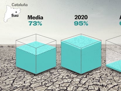 ¿Cuánta agua falta? La sequía en España explicada en cubos