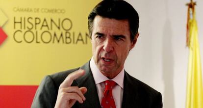 El ministro de Industria, José Manuel Soria, en Colombia