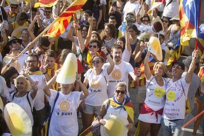 Manifestaci&oacute;n de la Diada en Barcelona.