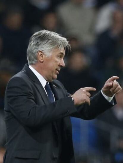 Ancelotti, en el encuentro ante el Liverpool.