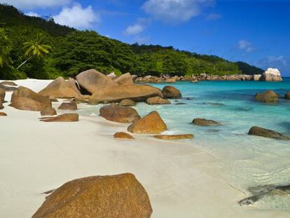 Una playa en las Seychelles