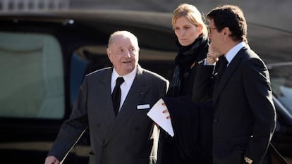 Albert Frère junto a su hija Segolene, en una foto de 2014.
