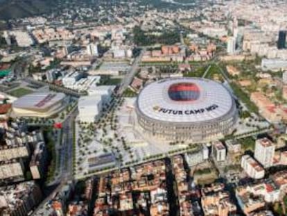 Imatge de la futura urbanització del Camp Nou.