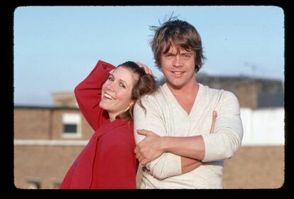 Mark Hamill y Carrie Fisher, o sea, la princesa Leia.