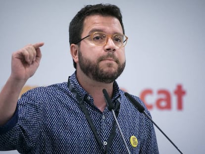 El vicepresidente de la Generalitat, Pere Aragonès. 