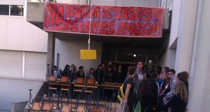 Encierro de alumnos de Alicante en la Universidad