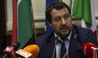 Matteo Salvini, el martes en Milán.