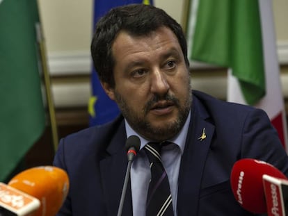 Matteo Salvini, el martes en Milán.