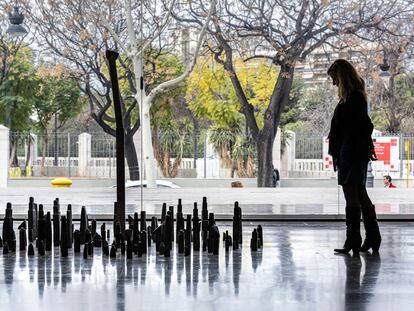 Una de la ciudades del escultor Miquel Navarro en la exposición 'Escena I. Hacer paisaje', que se inaugura este jueves en el IVAM.