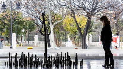 Una de la ciudades del escultor Miquel Navarro en la exposición 'Escena I. Hacer paisaje', que se inaugura este jueves en el IVAM.