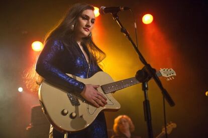 Kitty Durham, en uno de los conciertos españoles de Kitty, Daisy & Lewis.