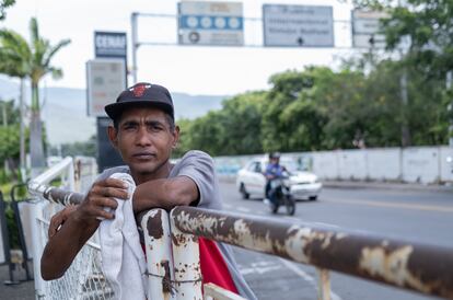 Jonás Gutiérrez en el puente internacional Simón Bolívar, el 5 de septiembre.