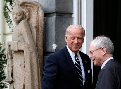 El vicepresidente de EE UU, Joe Biden, en Bruselas