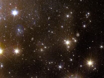 ESPACIO, 07/11/2023.- Imagen de la galaxia espiral IC 342, apodada como la "galaxia oculta", facilitada por la misión Euclid de la Agencia Espacial Europea (ESA).EFE/ ESA/Euclid SOLO USO EDITORIAL/SOLO DISPONIBLE PARA ILUSTRAR LA NOTICIA QUE ACOMPAÑA (CRÉDITO OBLIGATORIO)
