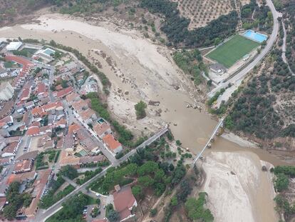 Imagen aérea de Aldea del Fresno, este miércoles.