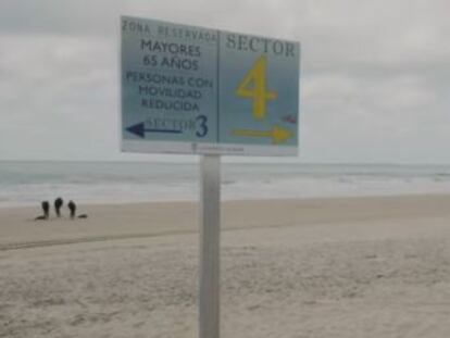 El Ayuntamiento de Vejer de la Frontera, en Cádiz, ha acotado 150 metros de los 4,6 kilómetros de su litoral para personas de alto riesgo por contagio de covid-19