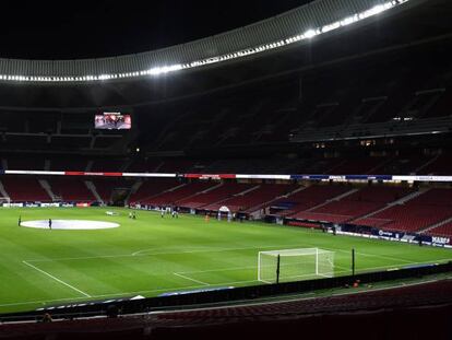 Vista del Estadio Wanda Metropolitano de Madrid el pasado domingo.