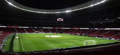 Vista del Estadio Wanda Metropolitano de Madrid el pasado domingo.