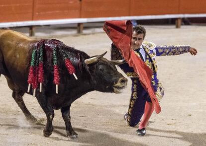 El diestro David Fandila durante una corrida de toros en Palma de Mallorca, en julio pasado.