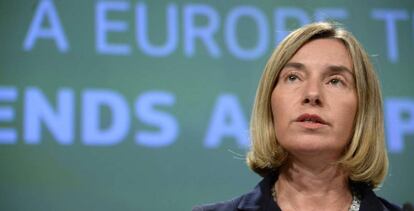 Federica Mogherini presenta el nuevo fondo europeo de defensa.