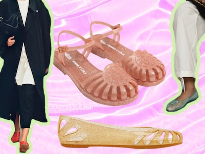 Sandalias de plastico