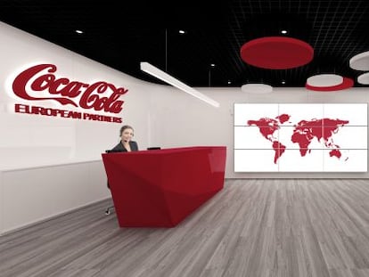 Recreación de las oficinas de Coca-Cola European Partners en San Fernando de Henares (Madrid).