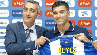 Reyes, en su presentación como jugador del Espanyol.
