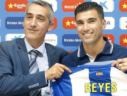 Reyes, en su presentaci&oacute;n como jugador del Espanyol.