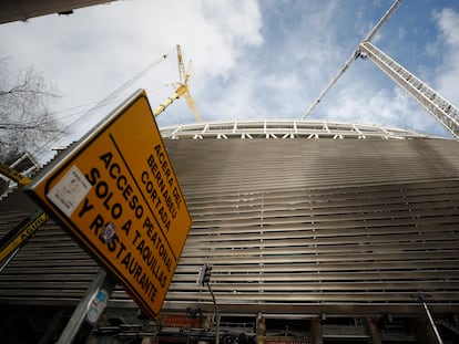 Estado del avance de las obras del estadio Santiago Bernabéu a 14 de diciembre de 2022.