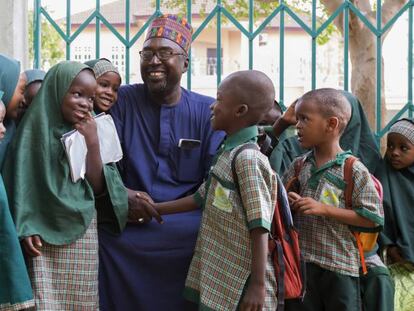 Zannah Mustapha, profesor que medi&oacute; para rescatar a las ni&ntilde;as nigerianas secuestradas por Boko Haram.