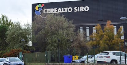 La fábrica de Cerealto Siro en Venta de Baños (Palencia).