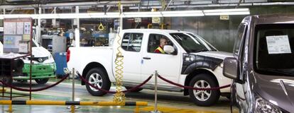 Interior de la f&aacute;brica Nissan en Barcelona. 