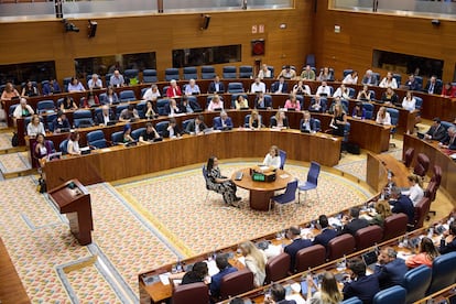 Sesión plenaria en la Asamblea de Madrid, a 5 de junio de 2025, en Madrid (España).