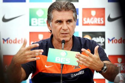 El seleccionador de Portugal, Carlos Queiroz.