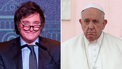 Javier Milei y el Papa Francisco